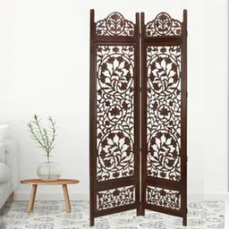 new shilpi handicrafts Kissie Solid Wood Room Divider in Brown Colour-picture-15