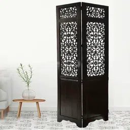 new shilpi handicrafts Livvy Solid Wood Room Divider in Brown Colour-picture-10