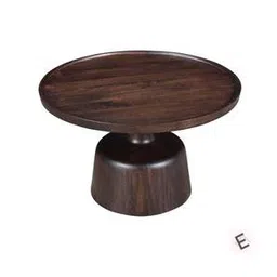 Solid Wood Side Table in Dark Walnut Finish-image-1