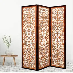 new shilpi handicrafts Solid Wood Room Divider in Brown Colour-picture-17