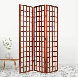 new shilpi handicrafts Solid Wood Room Divider in Brown Colour-picture-12