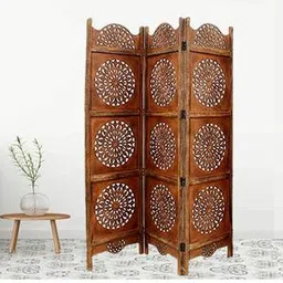 new shilpi handicrafts Solid Wood Room Divider in Brown Colour-picture-19
