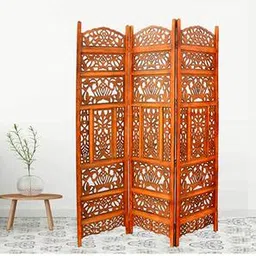 new shilpi handicrafts Solid Wood Room Divider in Brown Colour-picture-23