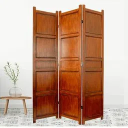 new shilpi handicrafts Solid Wood Room Divider in Brown Colour-picture-20