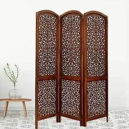 new shilpi handicrafts Solid Wood Room Divider in Brown Colour-picture-14