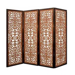 new shilpi handicrafts Solid Wood Room Divider in Brown Colour-picture-20
