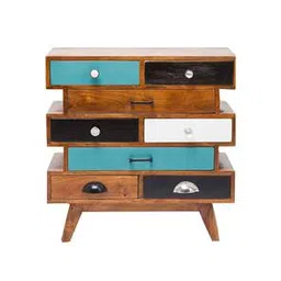 the home dekor Ran Solid Wood Chest of 8 Drawers in Melamine Finish-picture-35