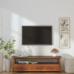 globally indian Sawyer Solid Wood TV Unit in Provincial Teak Finish-picture-38