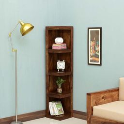 globally indian Faral Solid Wood Bookshelf in Brown Finish-picture-25