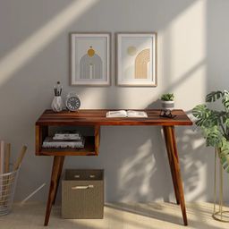globally indian Panck Solid Wood Study Table in Brown Finish-picture-40