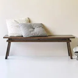 woodenmood Agatha Solid Wood Bench in Provincial Teak Brown Finish-picture-26