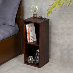 a tiny mistake Walnut Tint Solid Wood Bookshelf in Walnut Finish-picture-22