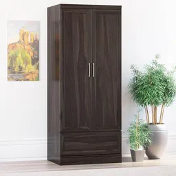 woodenmood Dyson Solid Wood Door Wardrobe in Light Walnut Finish-picture-11