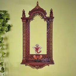 disoo fashions Brown & Gold Wood Wall Accent-picture-4