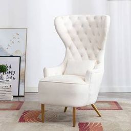home lifestylez Jayeh Accent Chair in Cream Colour-picture-27