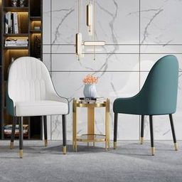 home lifestylez Danja Accent Chair in Cream & Blue Colour-picture-23