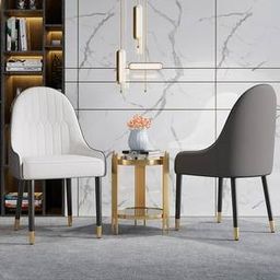 home lifestylez Danja Accent Chair in Cream & Grey Colour-picture-30