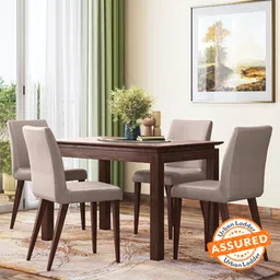 urban ladder Diner Solid Wood 6 Seater Dining Table With Set Of Persica Chairs In Dark Walnut Finish-picture-14