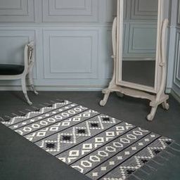saraswati global Grey Abstract Hand Woven Wool Carpet-picture-47