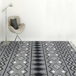 saraswati global Dove Grey Abstract Hand Woven Wool Carpet-picture-48