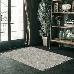 saraswati global Grey Stripes Hand Woven Wool Carpet-picture-15