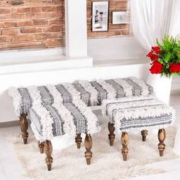ikiriya Cairo Solid Wood Bench in Grey Finish-picture-32