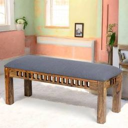ikiriya Milford Solid Wood Bench in Grey Finish-picture-34