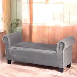 ikiriya Queens Solid Wood Bench in Grey Finish-picture-23