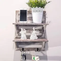 woodenmood Grey Solid Wood Wall Shelf-picture-38