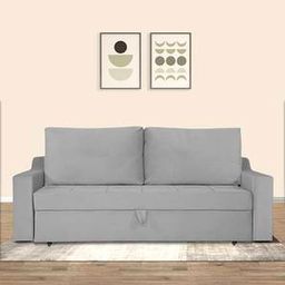 home lifestylez Step 3 Seater Pull Out Sofa cum Bed In Grey Colour-picture-39