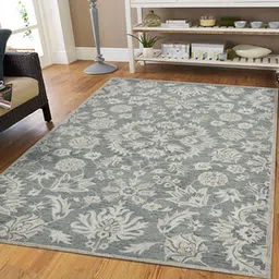saraswati global Grey Wool 4 X 6 Feet Carpet-picture-27
