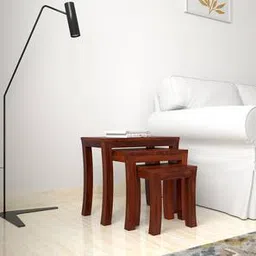globally indian Hermes Solid Wood Side Table in Honey Oak Finish-picture-29