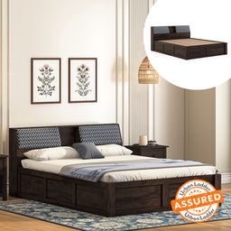 urban ladder Jennings Solid Wood Queen Size Box Storage Bed in American Walnut Finish-picture-36