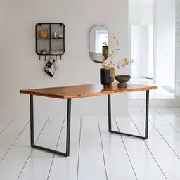 woodenmood Fenella 6 Seater Honey Oak Dining Table-picture-20