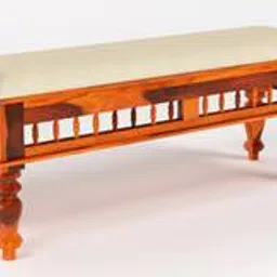 woodenmood Girli Solid Wood Bench in Honey Oak Finish-picture-45