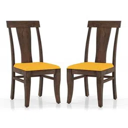 urban ladder Fabio Solid Wood Dining Chair set of in Danish Walnut Finish-picture-10