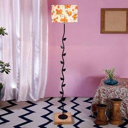 devansh Ellie Multicolour Cotton Shade Floor Lamp-picture-48