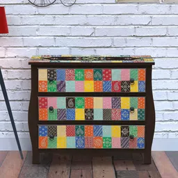 ujjwal wood Amara Solid Wood Chest of 3 Drawers in Painted Finish-picture-33