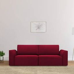 home lifestylez Cacef 3 Seater Fold Out Sofa cum Bed In Maroon Colour-picture-34