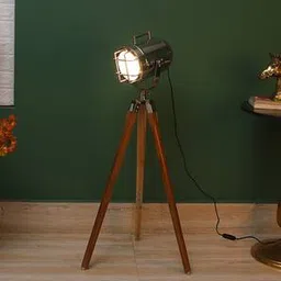 pristine interiors Win Nickle Aluminum Shade Floor Lamp-picture-23