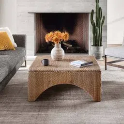 Square Solid Wood Coffee Table in Matte Finish-image-51