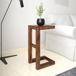 globally indian Leslie Solid Wood Side Table in Natural Finish-picture-11