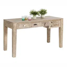 woodenmood Metro Solid Wood Study Table in Natural Finish-picture-7