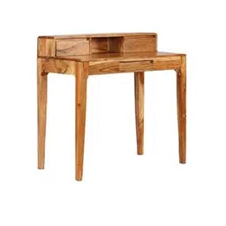 woodenmood Marvella Solid Wood Study Table in Natural Finish-picture-24