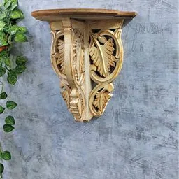 disoo fashions Whittney Natural Wood Solid Wood Wall Shelf-picture-35
