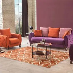 saraswati global Orange Modern Hand Tufted Wool Carpet-picture-6