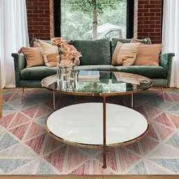 saraswati global Orange Stripes Hand Tufted Wool Carpet-picture-17
