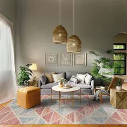 saraswati global Orange Stripes Hand Tufted Wool Carpet-picture-11
