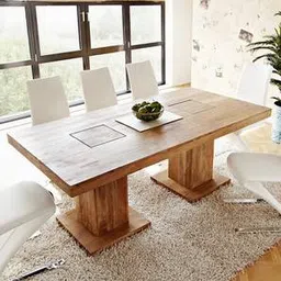 woodenmood Perla 8 Seater Rustic Teak Dining Table-picture-7