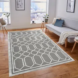 saraswati global Silver Wool 4 X 6 Feet Carpet-picture-31